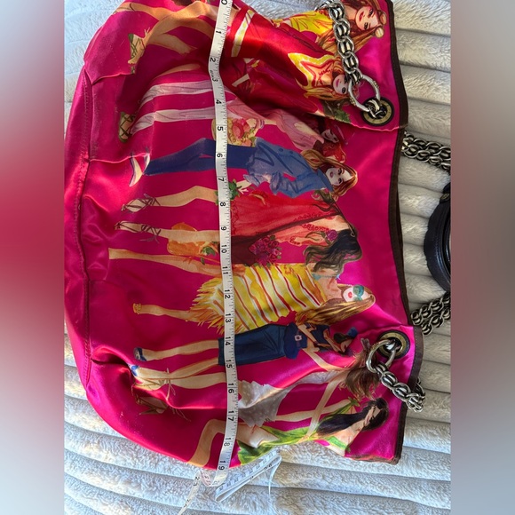 Henri Bendel Pink and Purple Tote Bag - Picture 11 of 14